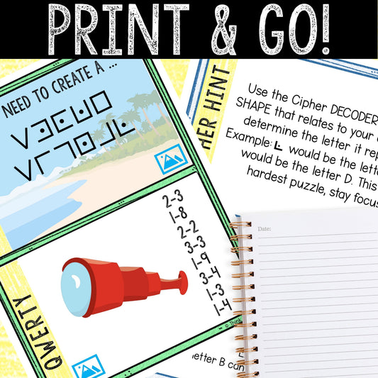 Escape Room for Kids - DIY Printable Game – Deserted Island Escape Room Kit