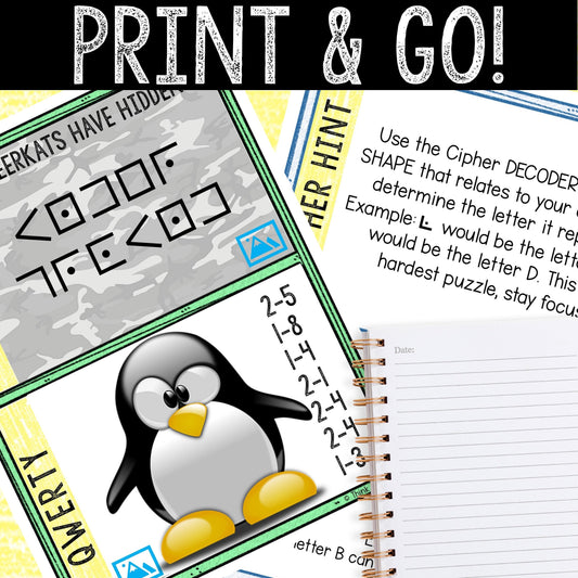 Escape Room for Kids - Printable Party Game – Zoo Escape Escape Room Kit