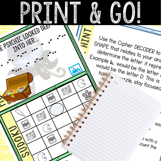 Escape Room for Kids - Printable Party Game – Fortune Teller Escape Room Kit
