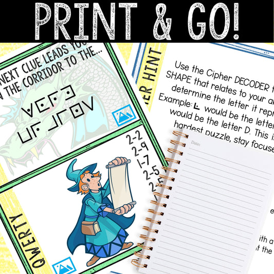 Escape Room for Kids - DIY Printable Game – Wizard School Escape Room Kit