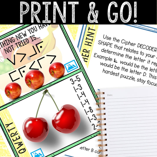 Escape Room for Kids - Printable Party Game – Fruit Fest Escape Room Kit