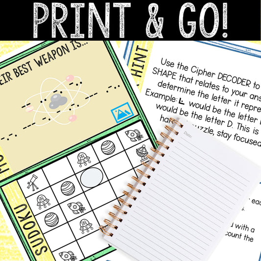 Escape Room for Kids - DIY Printable Game – Alien Invasion Escape Room Kit