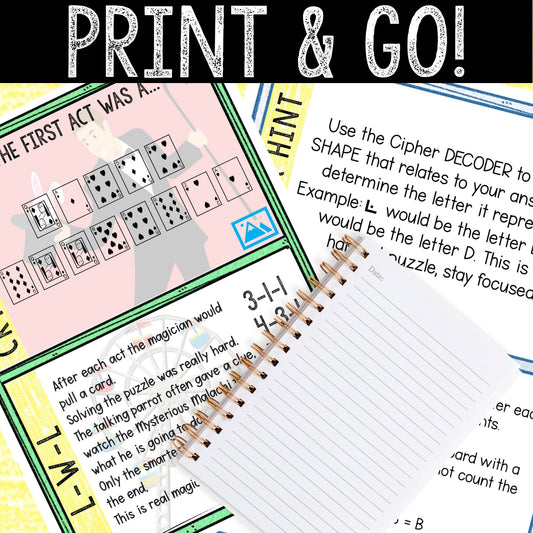 Escape Room for Kids - Printable Party Game – Magic Show Escape Room Kit