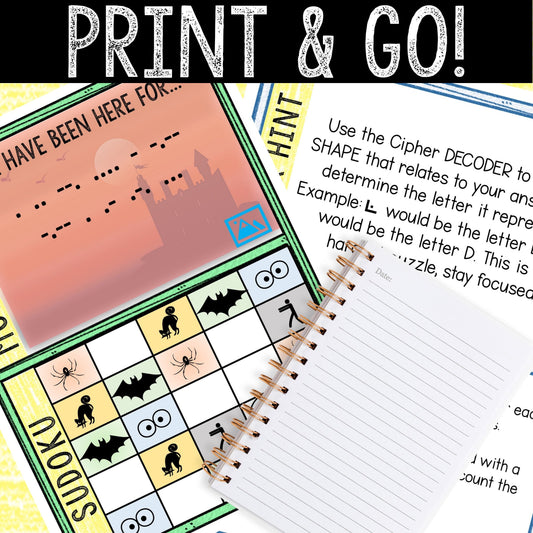 Escape Room for Kids - Printable Party Game – Paranormal Investigator Escape Room