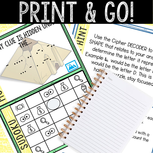 Escape Room for Kids - Printable Party Game – Mummy's Money Escape Room Kit