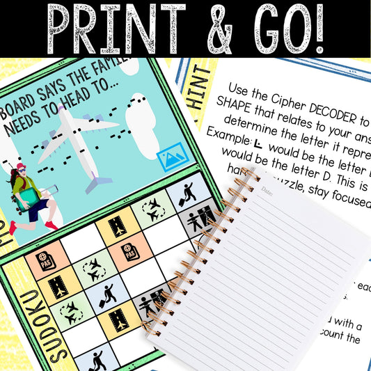 Escape Room for Kids - DIY Printable Game – World Travels Escape Room Kit