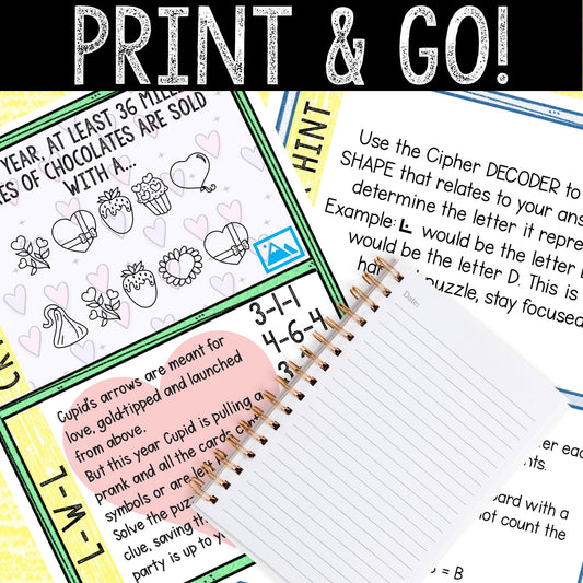 Valentines Day Escape Room for Kids - Printable Party Game – Escape Room Kit