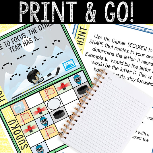 Escape Room for Kids - DIY Printable Game – Hockey Folly Escape Room Kit