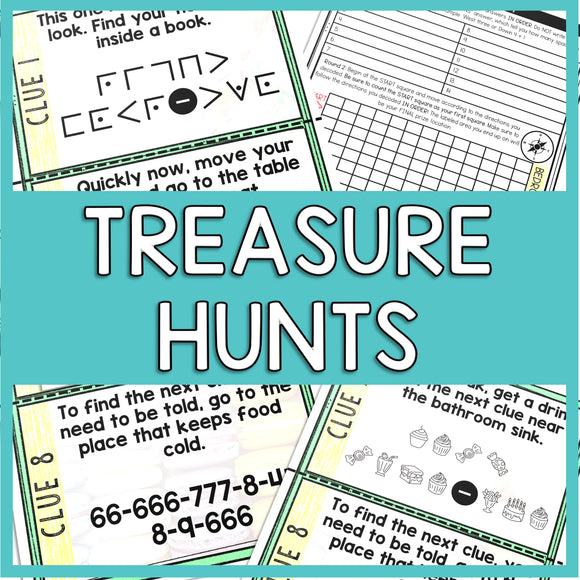 Printable Treasure Hunts for Kids