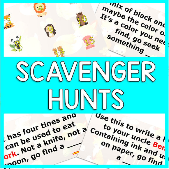 Digital Scavenger Hunt Games for Kids