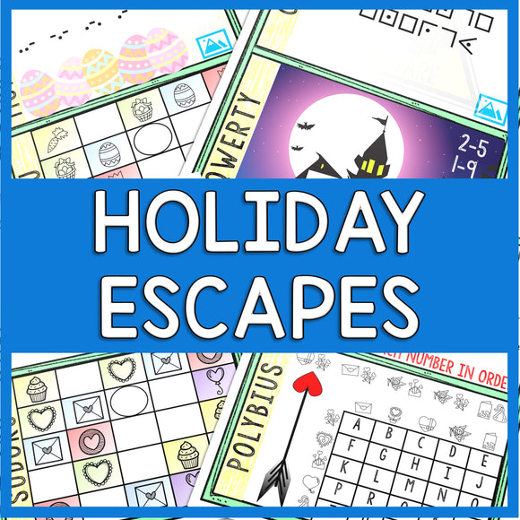 Printable Holiday Escape Rooms