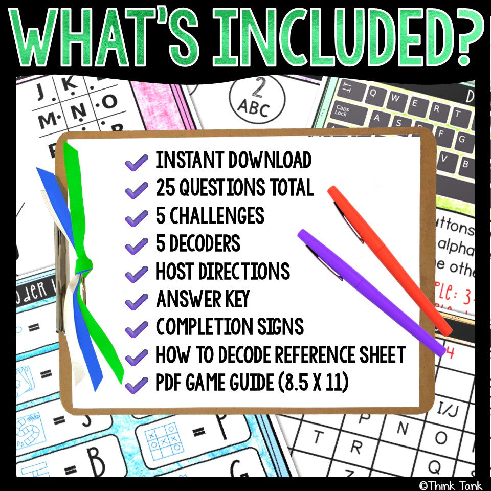 Board Games Trivia Escape Game - Escape Room for Kids - Printable Party Game – Birthday Party Game - Kids Activity – Family Games