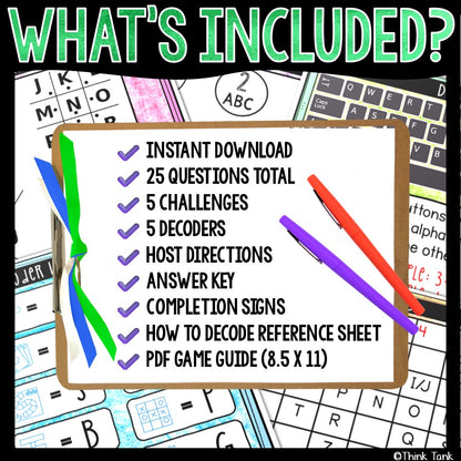 Board Games Trivia Escape Game - Escape Room for Kids - Printable Party Game – Birthday Party Game - Kids Activity – Family Games