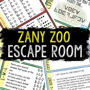Escape Room for Kids - DIY Printable Game – Zany Zoo Escape Room Kit