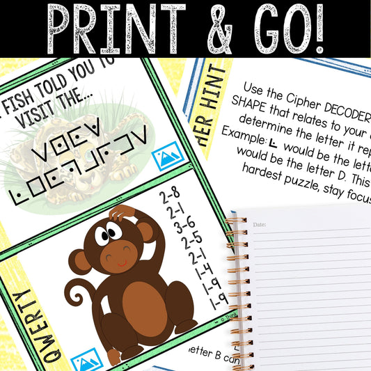 Escape Room for Kids - DIY Printable Game – Zany Zoo Escape Room Kit