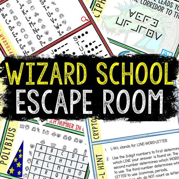 Escape Room for Kids - DIY Printable Game – Wizard School Escape Room Kit