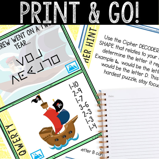 Escape Room for Kids - DIY Printable Game – Pirates Cove Escape Room Kit