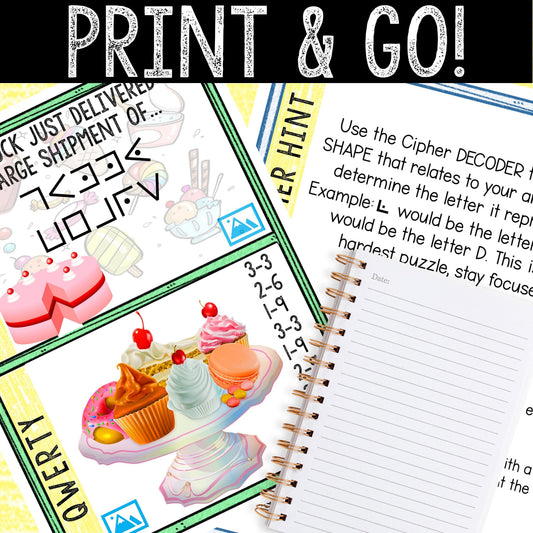 Escape Room for Kids - DIY Printable Game – Sugar Town Escape Room Kit