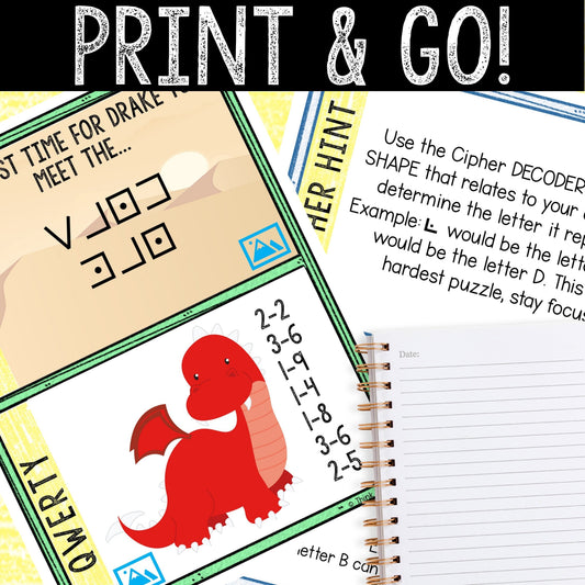 Escape Room for Kids - DIY Printable Game – Dragons Dungeon Escape Room Kit