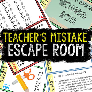 Escape Room for Kids - DIY Printable Game – Teacher's Mistake Escape Room Kit