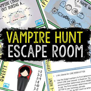 Halloween Escape Room for Kids - DIY Printable Game – Vampire Hunt