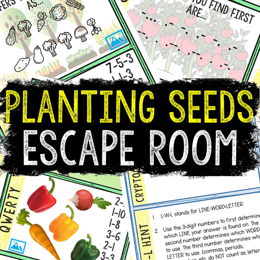 Escape Room for Kids - Printable Party Game – Planting Seeds Escape Room Kit