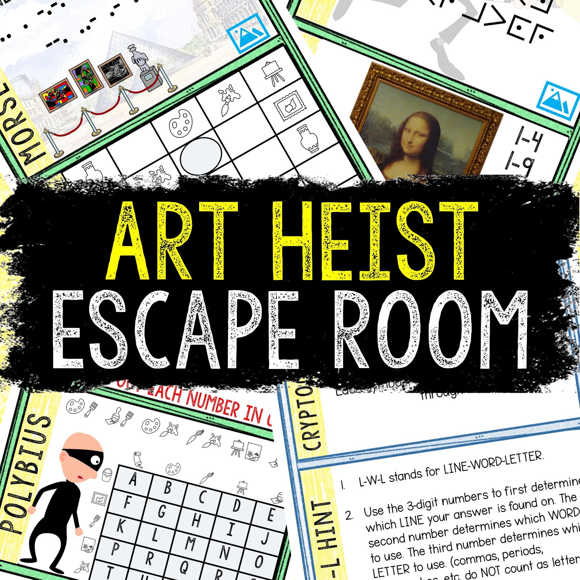 escape-room-for-kids-printable-party-game-art-heist for Escape Room Printable Kit Free Escape Room for Kids - Printable Party Game – Art Heist for Escape Room Printable Kit Free