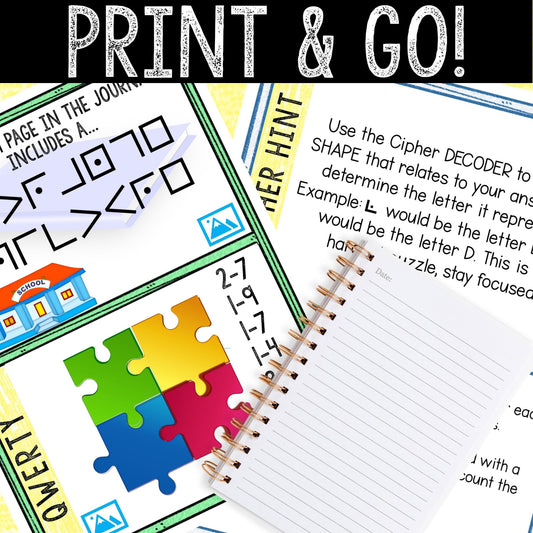 Escape Room for Kids - Printable Party Game – School Yard Escape Room Kit