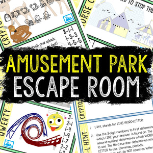 Escape Room for Kids - Printable Party Game – Amusement Park Escape Room Kit