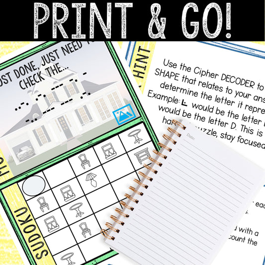 Escape Room for Kids - Printable Party Game – Fortune Finder Escape Room Kit