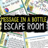 Escape Room for Kids - Printable Party Game – Message in a Bottle Escape Room Kit