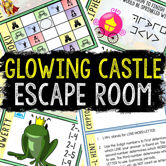 Escape Room for Kids - Printable Party Game – Glowing Castle Escape Room Kit