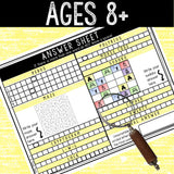 Escape Room for Kids - Printable Party Game – Glowing Castle Escape Room Kit – Birthday Party Games - Kids Puzzles – Family Game Night