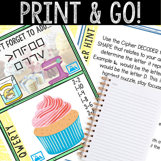 Escape Room for Kids - DIY Printable Game – Cupcake Contest Escape Room Kit