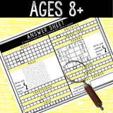 Escape Room for Kids - DIY Printable Game – Mad Professor Escape Room Kit – Birthday Party Games - Kids Puzzle Game – Family Game Night