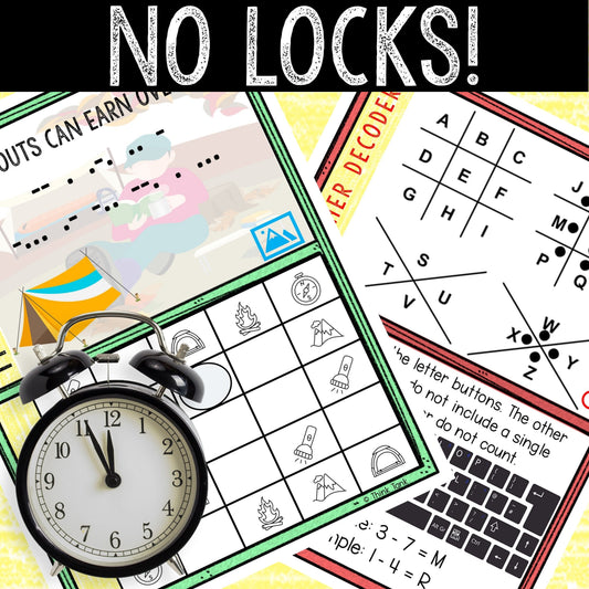 Escape Room for Kids - Printable Party Game – Camping Trip Escape Room Kit