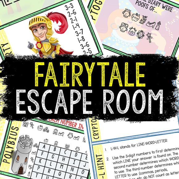 Escape Room for Kids - Printable Party Game – Princess Fairytale Escape Room Kit