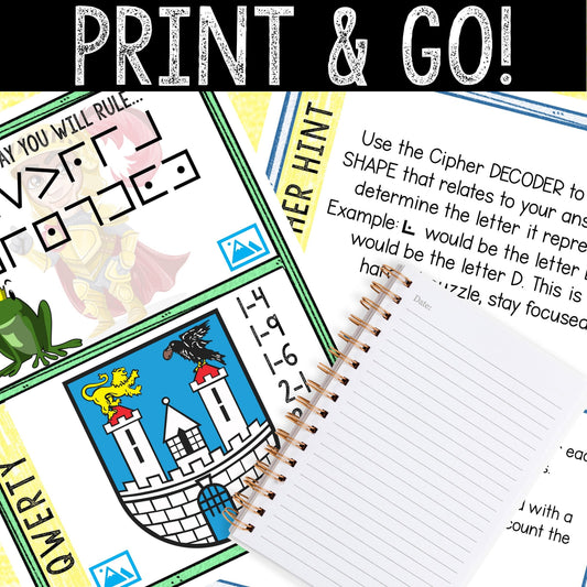 Escape Room for Kids - Printable Party Game – Princess Pam Escape Room Kit