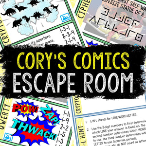 Escape Room Game for Kids - Printable Party Game – Cory's Comics Escape Room Kit