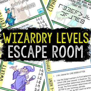 Escape Room for Kids - Printable Party Game – Wizardry Levels Escape Room Kit