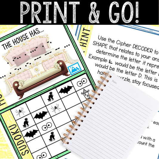 Escape Room for Kids - Printable Party Game – House on the Hill Escape Room Kit