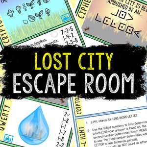 Escape Room for Kids - Printable Party Game – Lost City Escape Room Kit