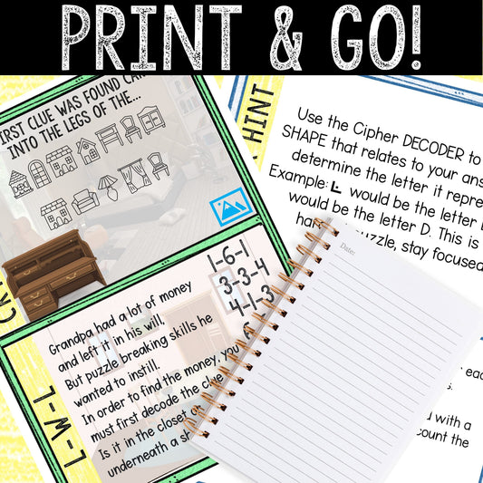 Escape Room for Kids - Printable Party Game – Magic Key Escape Room Kit