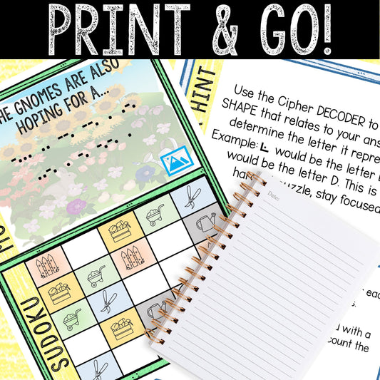 Escape Room for Kids - Printable Party Game – Gnome Way Escape Room Kit