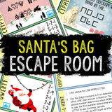 Christmas Escape Room for Kids - Printable Party Game – Santa's Bag