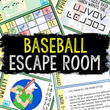 Escape Room for Kids - Printable Party Game – Baseball Escape Room Kit