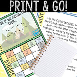 Escape Room for Kids - Printable Party Game – Lost Campsite Escape Room Kit