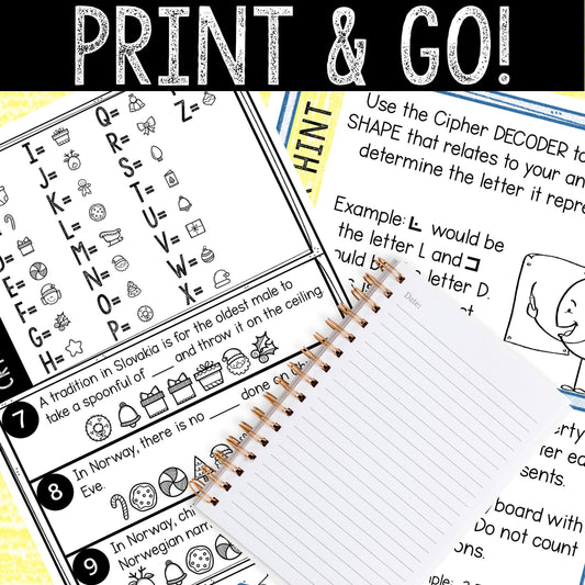 Christmas Puzzles for Kids - Printable Party Game
