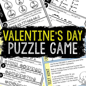 Valentine's Day Puzzles for Kids - Printable Party Game – Kids Puzzles
