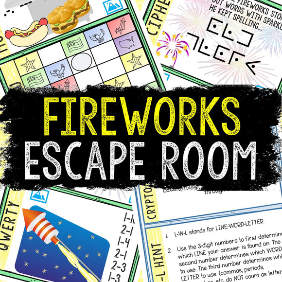 4th of July Escape Room for Kids - Printable Party Game